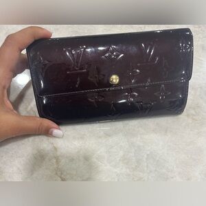 Louis Vuitton Monogram Vernis Porte Feuille Sarah Long Bifold Wallet